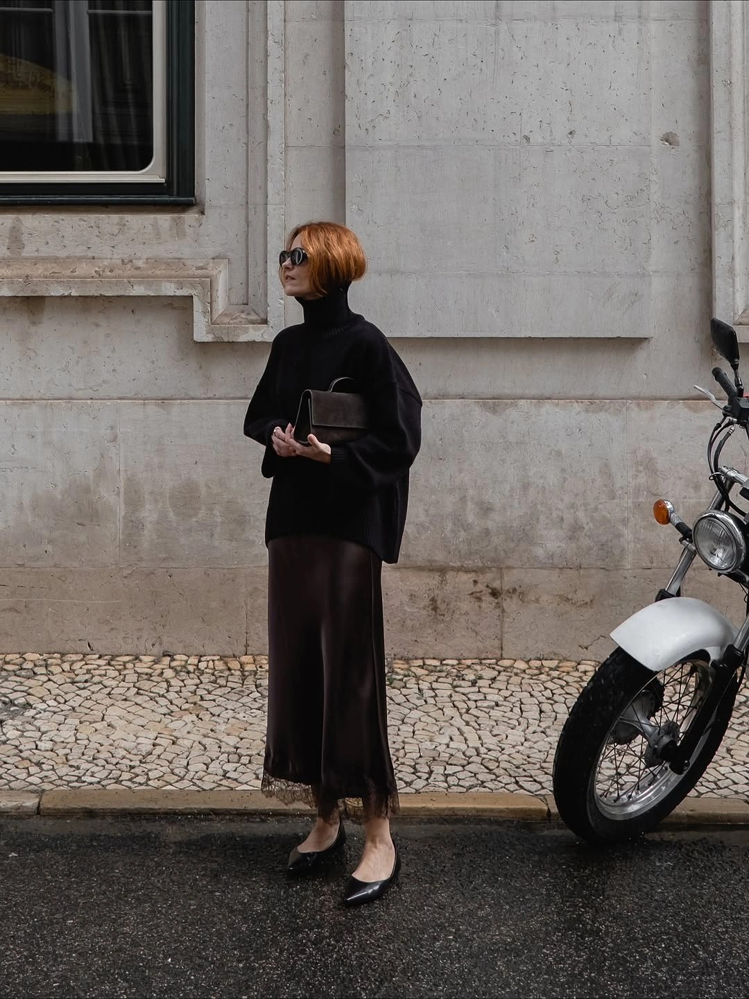 trendy outfits for women over 40 2027 - Minimal Black Layers With A Luxe Finish