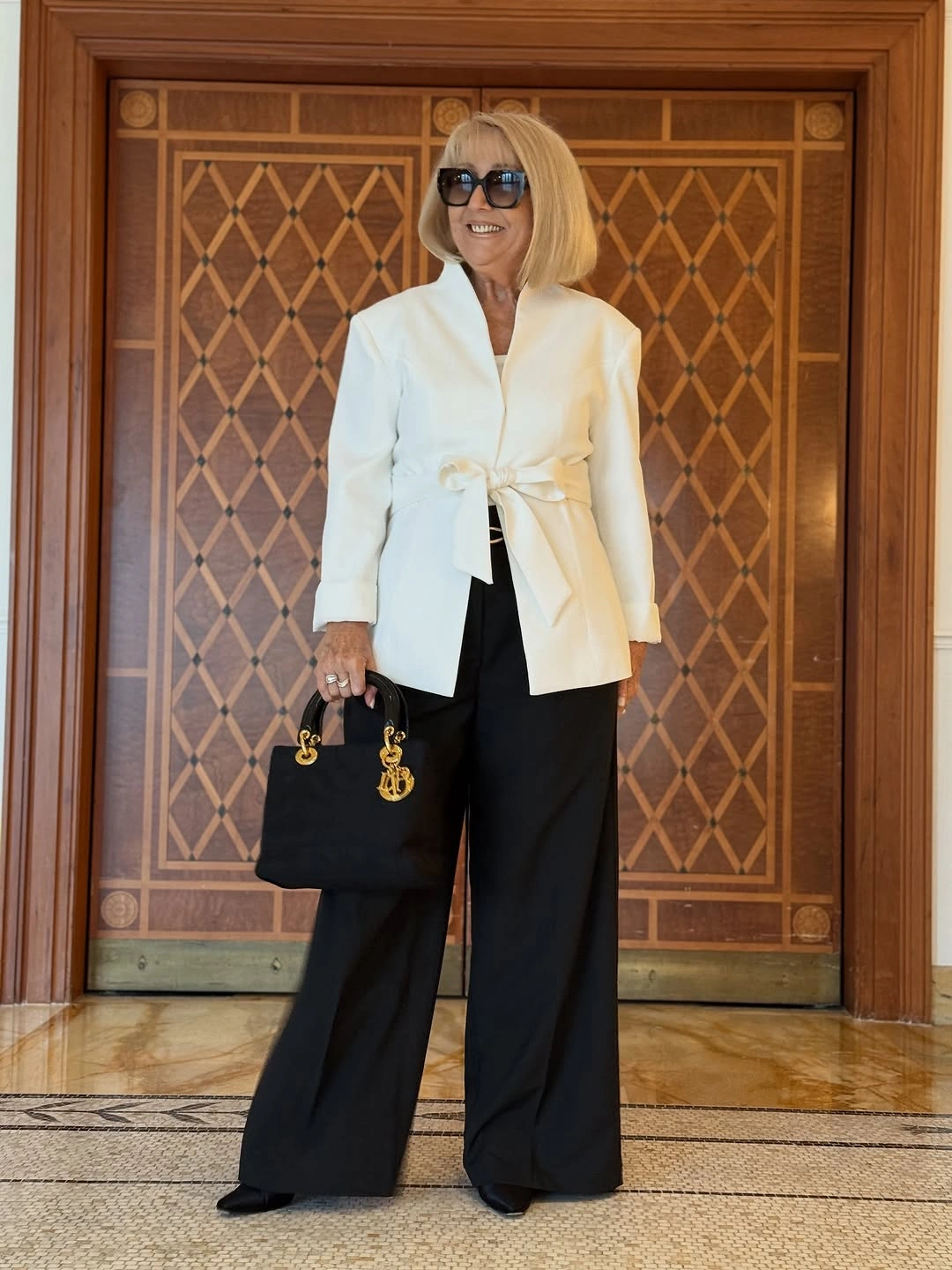 trendy outfits for women over 50 2027 Elegant White And Black With A Polished Finish
