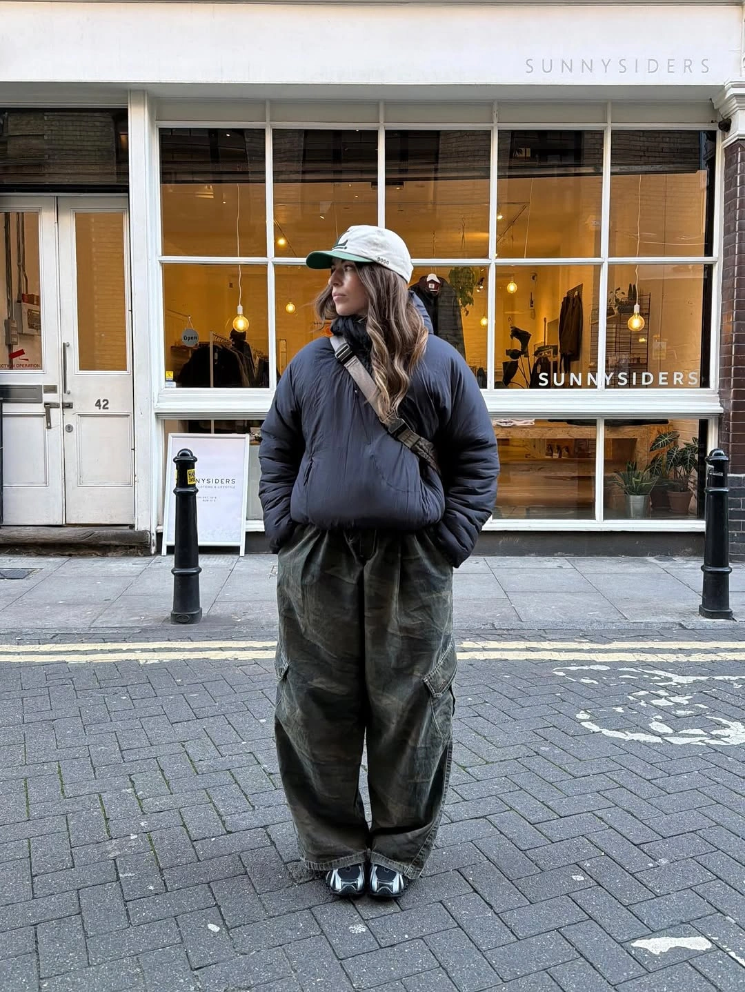 trendy puffer jackets 2027 Relaxed Streetwear Puffer With Cargo Pants