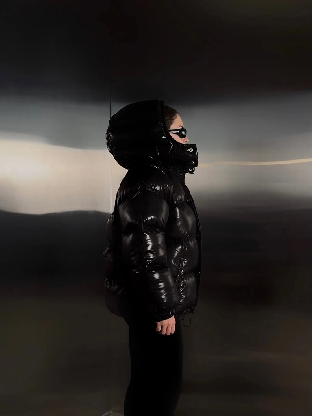 trendy puffer jackets 2027 High Shine Black Cocoon