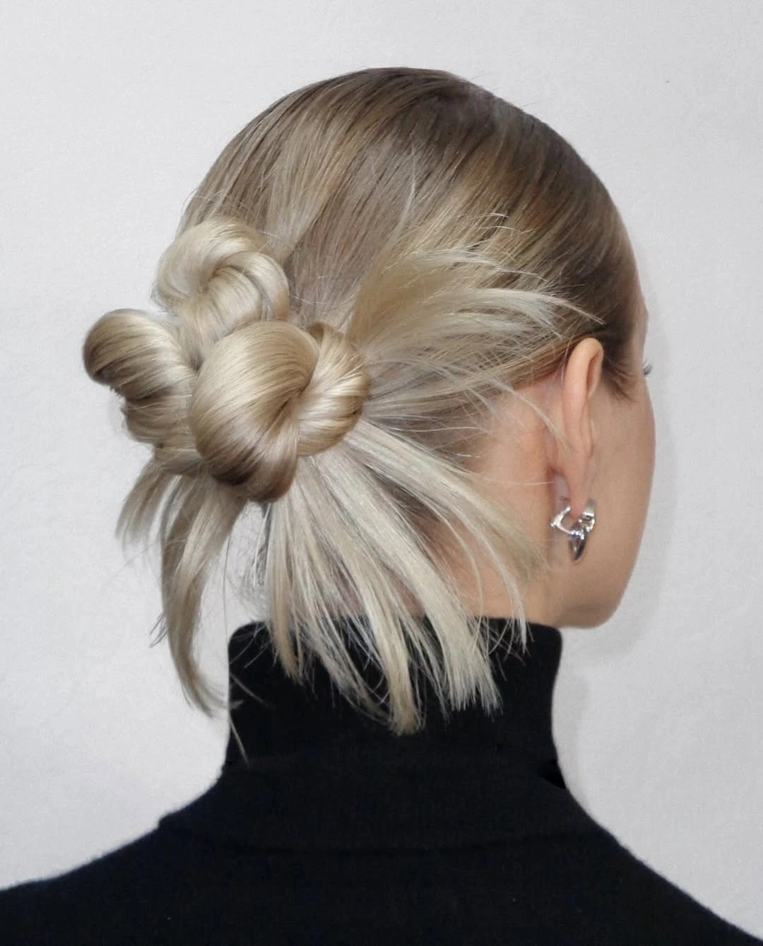 up hairstyles for women Platinum Loop Knot