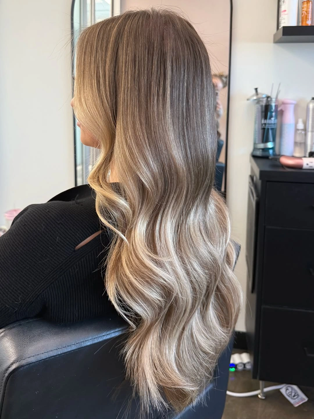 winter blonde hair color ideas Cool Ash Bronde With Silver-Blonde Ribbons