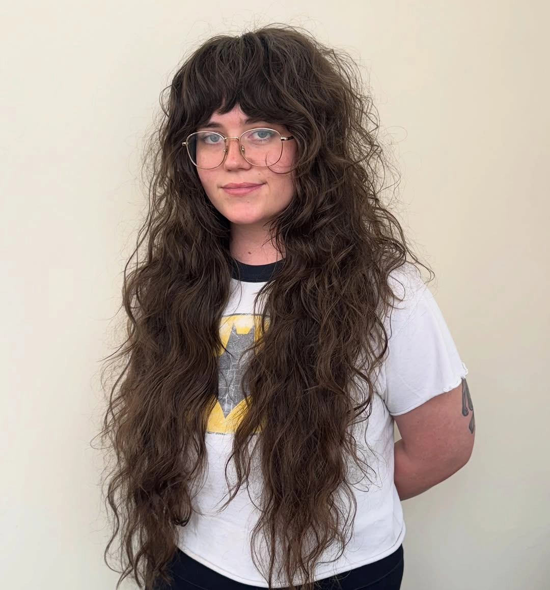 winter haircuts for plus size women Long Curly Layers With Full Natural Texture