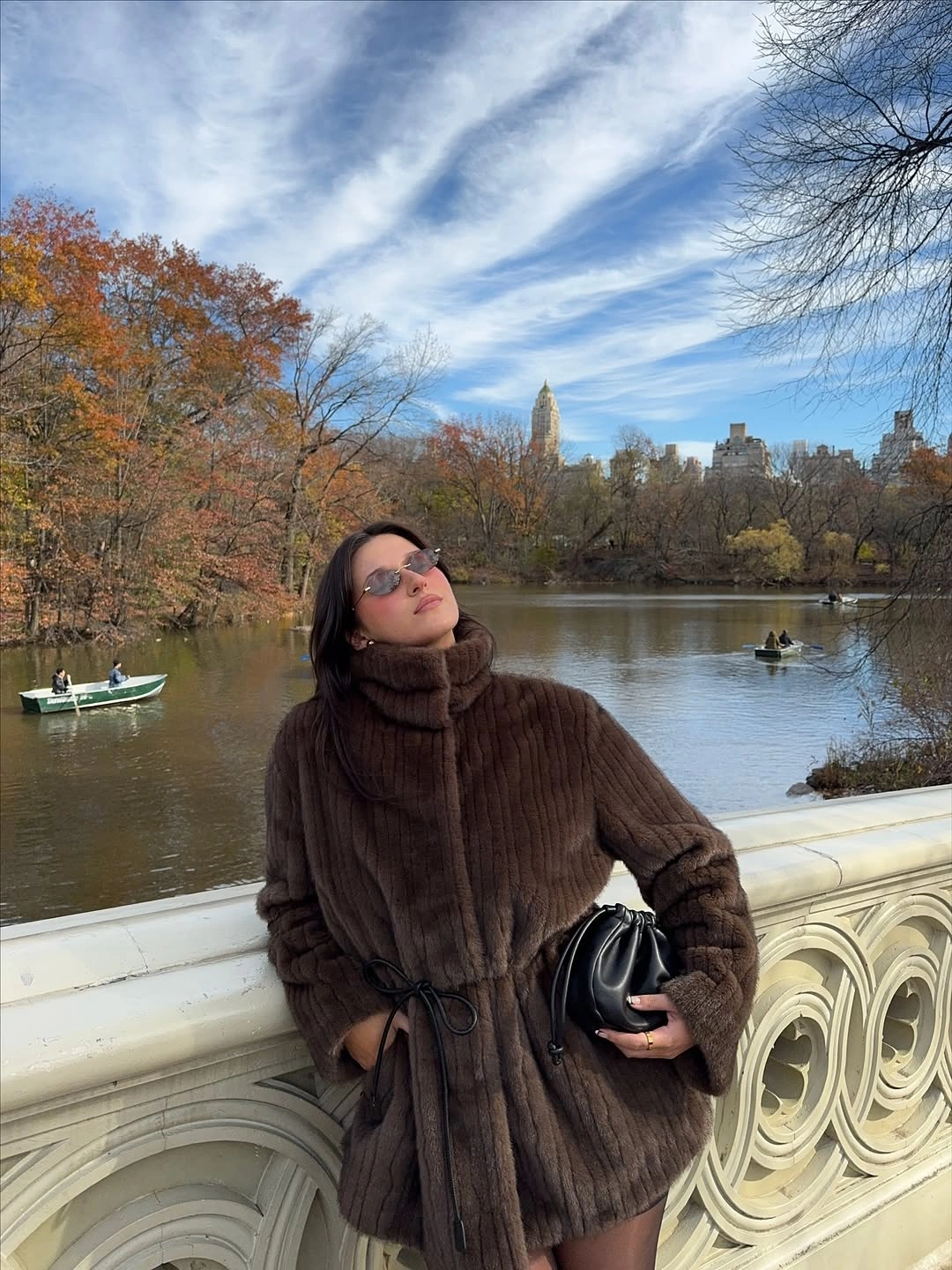 winter outfit for plus size women Chocolate Brown Winter Texture