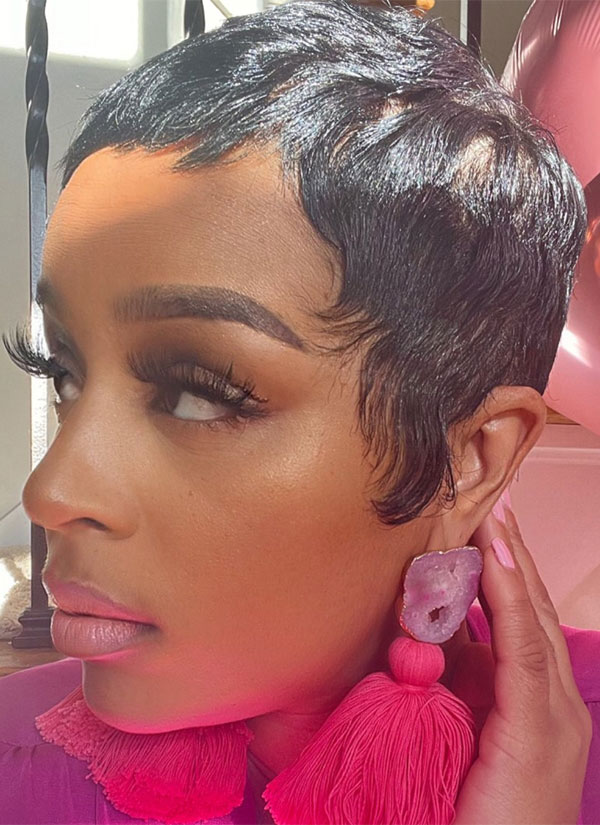 Soft Textured Pixie Wisps — Winter Haircuts for Black Women