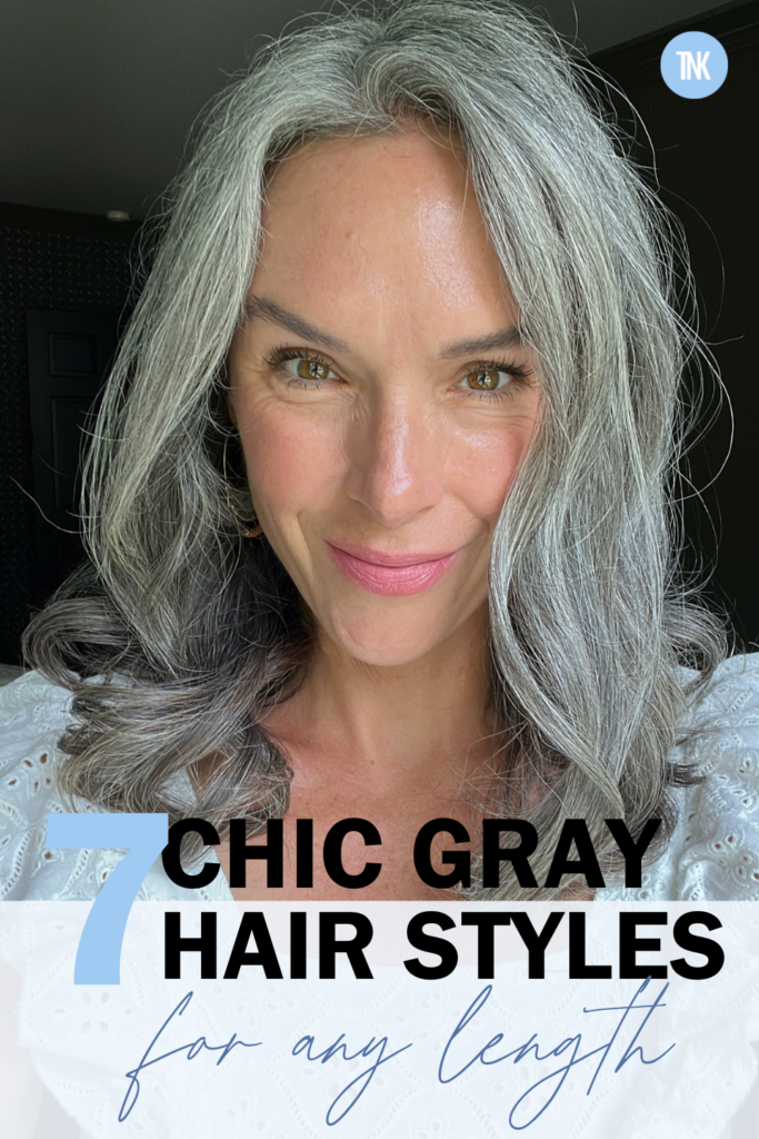 Natural Gray With Silver and Curtain Bangs Natural Gray With Silver and Curtain Bangs — Winter Hair Colors for Gray Hair
