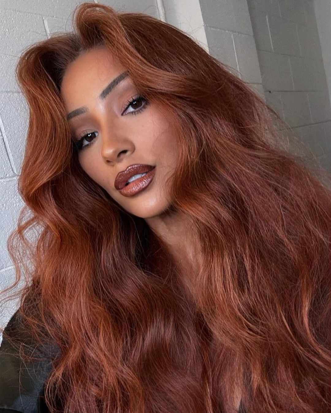 Vibrant Cherry Red With Auburn — Winter Red Hair Colors