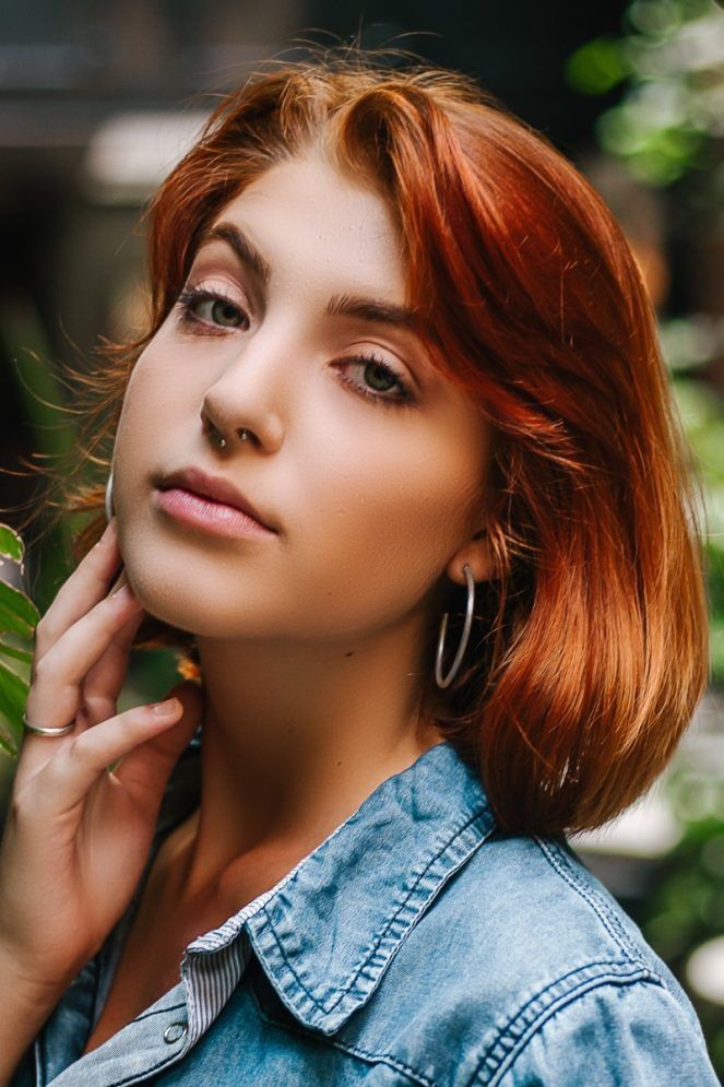 Vibrant Copper Red Visual Idea — Winter Hair Colors for Short Hair