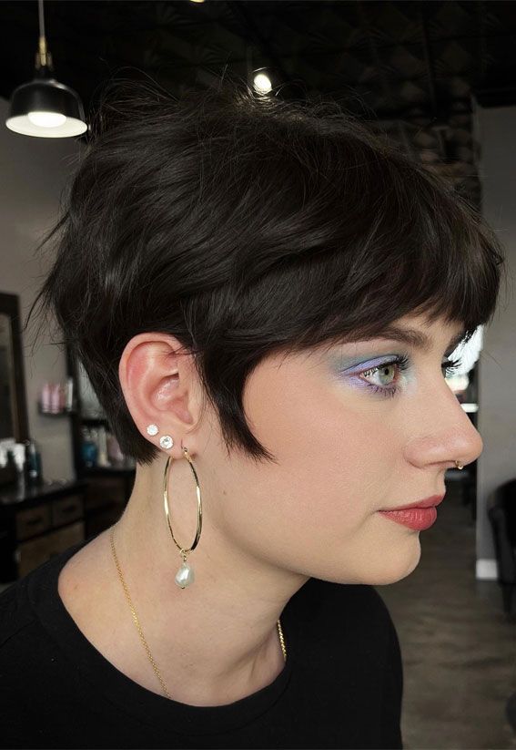 Fine Pixie With Side-Swept Bangs — Winter Haircuts with Bangs