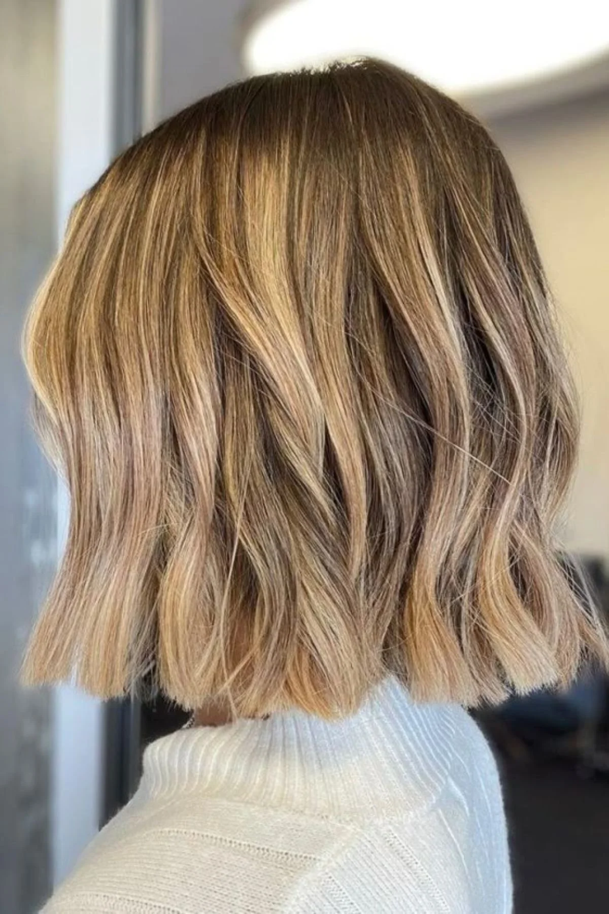 Textured Honey Blonde Bob Textured Honey Blonde Bob — Winter Haircuts for Women