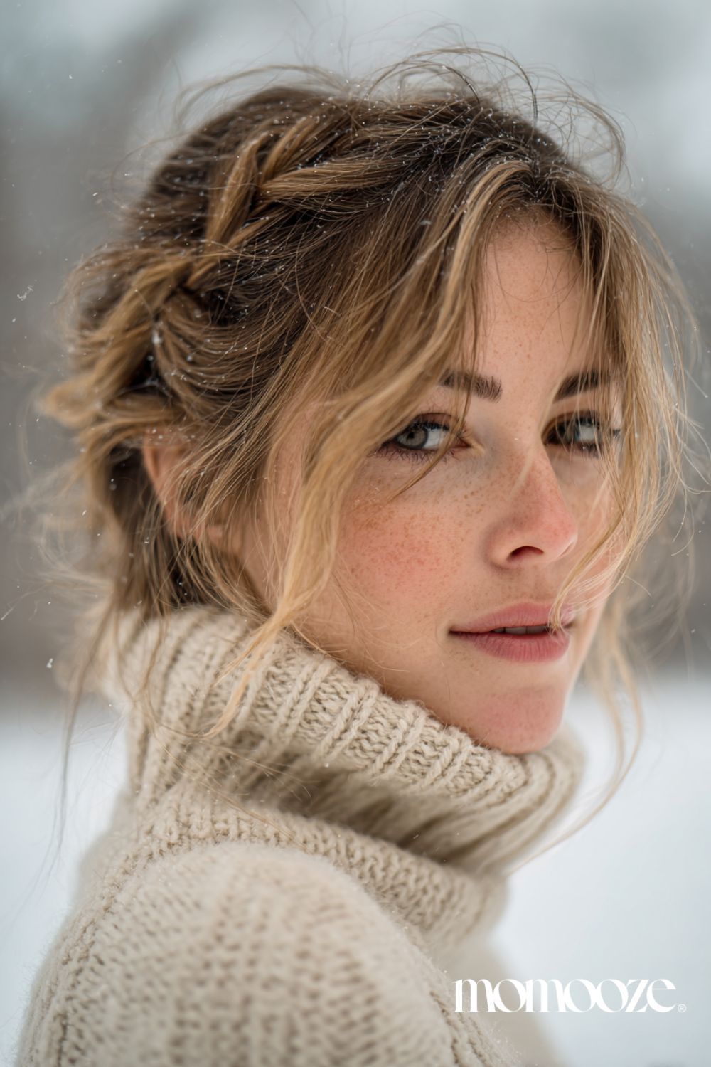Visual Idea Visual Idea — Winter Hairstyles with Scarf