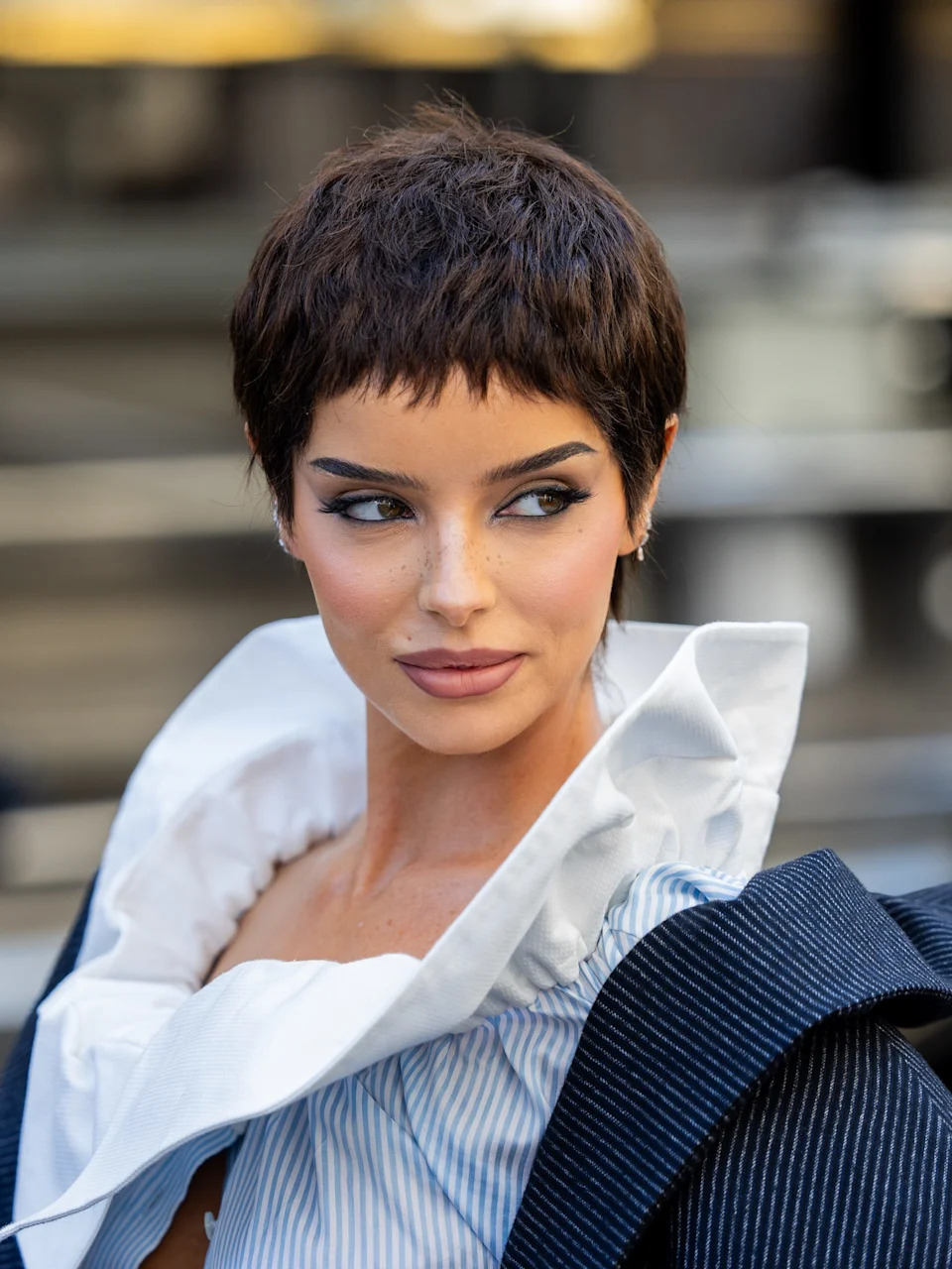Dark Brown Visual Idea — Winter Pixie Haircuts