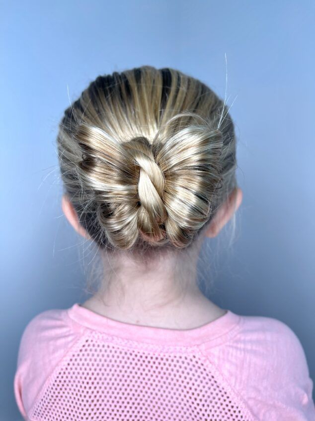Bun Visual Idea — Winter Hairstyles for Kids
