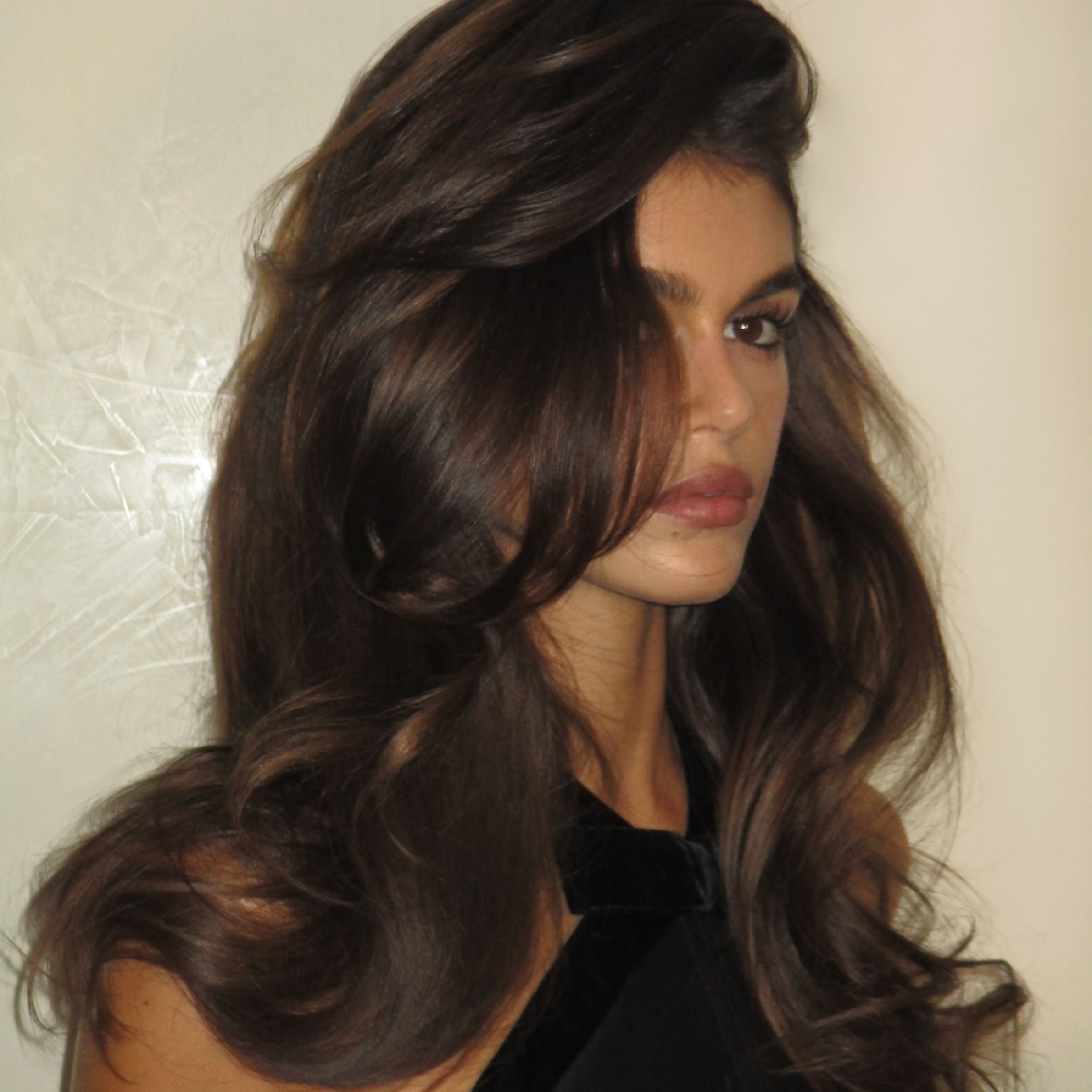 Espresso Brown With Side-Swept Bangs — Low Maintenance Winter Hair Colors