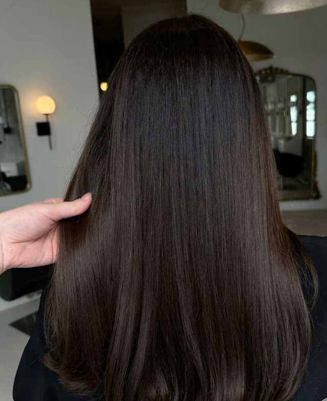 Deep Espresso Straight Cut — Dark Winter Hair Colors