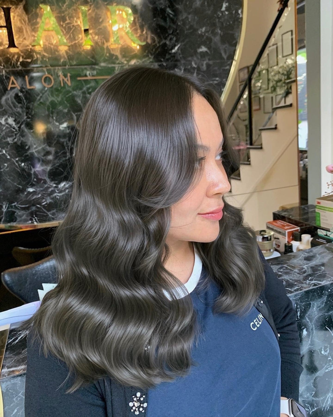 Dark Ash Brown With Subtle Highlights — Ash Brown Hair