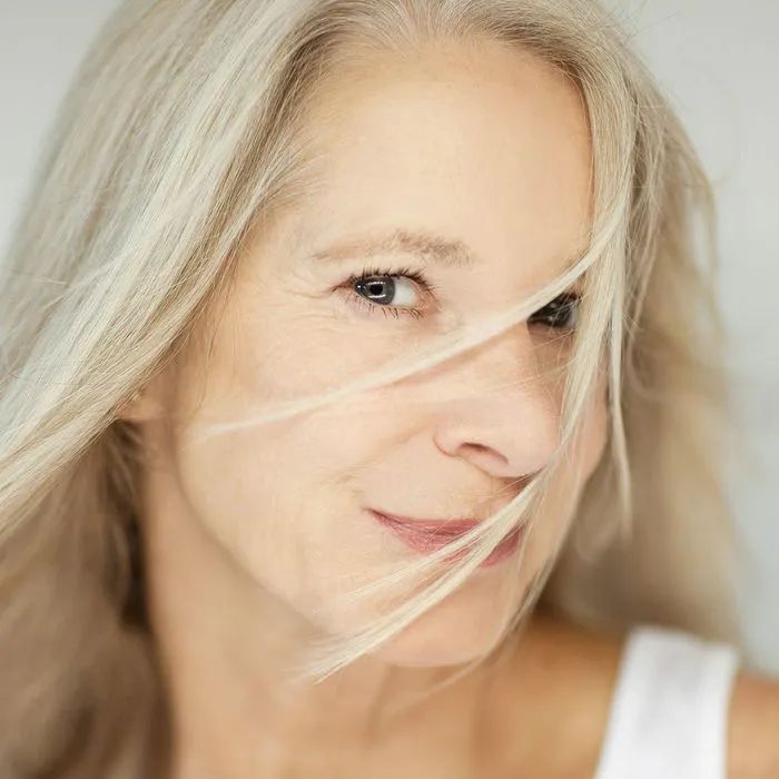 Natural Silver Long Layered Hair — Winter Haircuts for Women Over 50