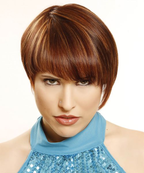 Mahogany Red With Blonde Highlights Mahogany Red With Blonde Highlights — Mahogany Hair Color