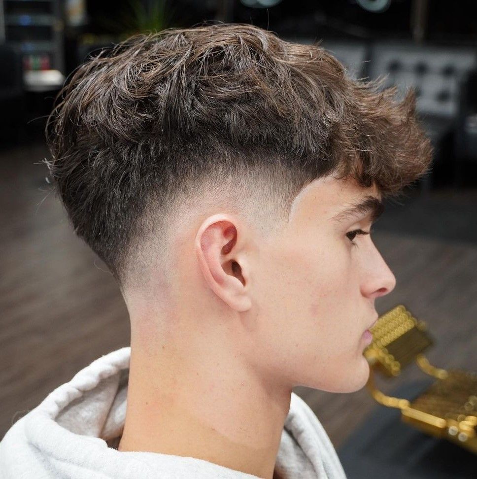 Textured Crop With Short Messy Bangs Textured Crop With Short Messy Bangs — Winter Haircuts for Boys