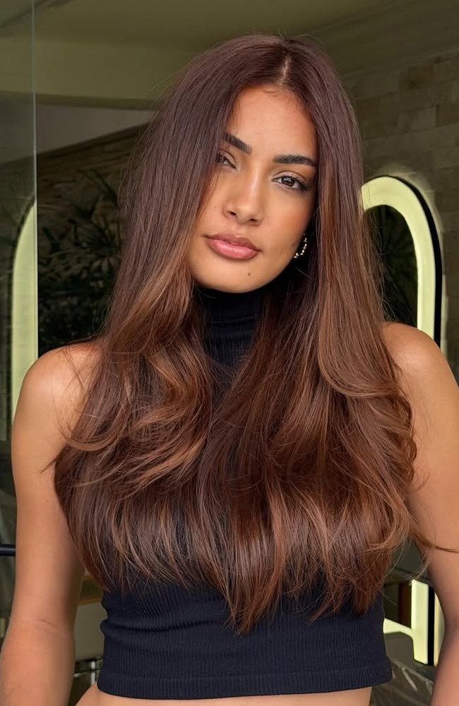 Warm Cinnamon Brown Visual Idea Warm Cinnamon Brown Visual Idea — Cinnamon Brown Hair
