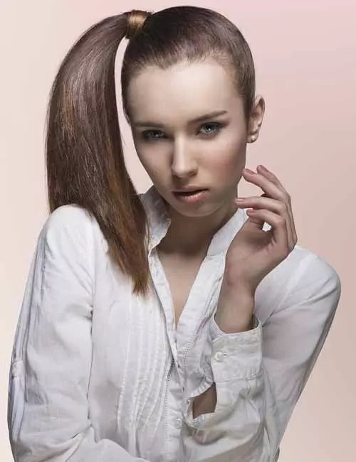 Shoulder Visual Idea — Winter Ponytail Hairstyles