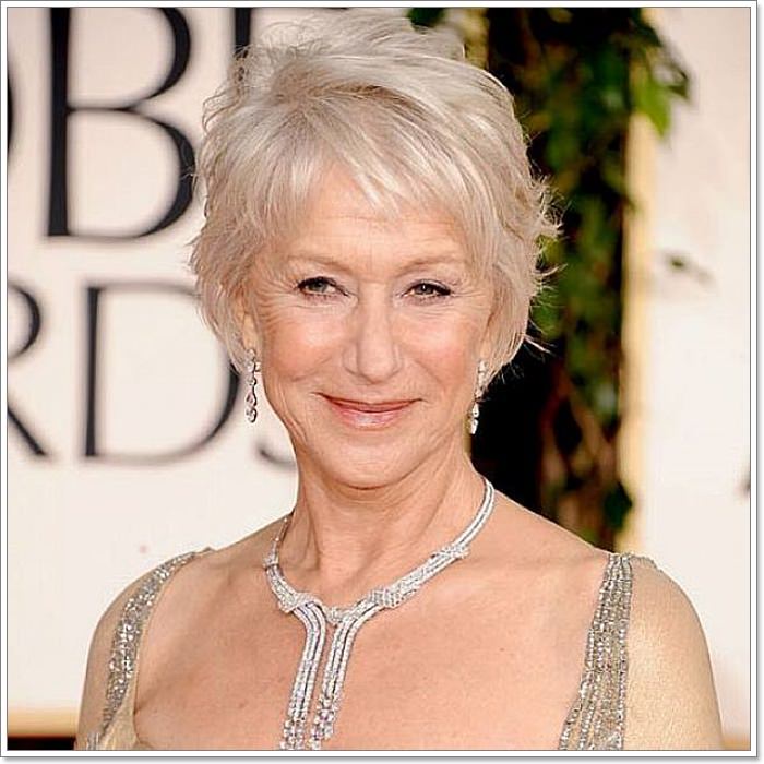 Textured Silver Grey Pixie Cut — Winter Hair Colors for Women Over 40