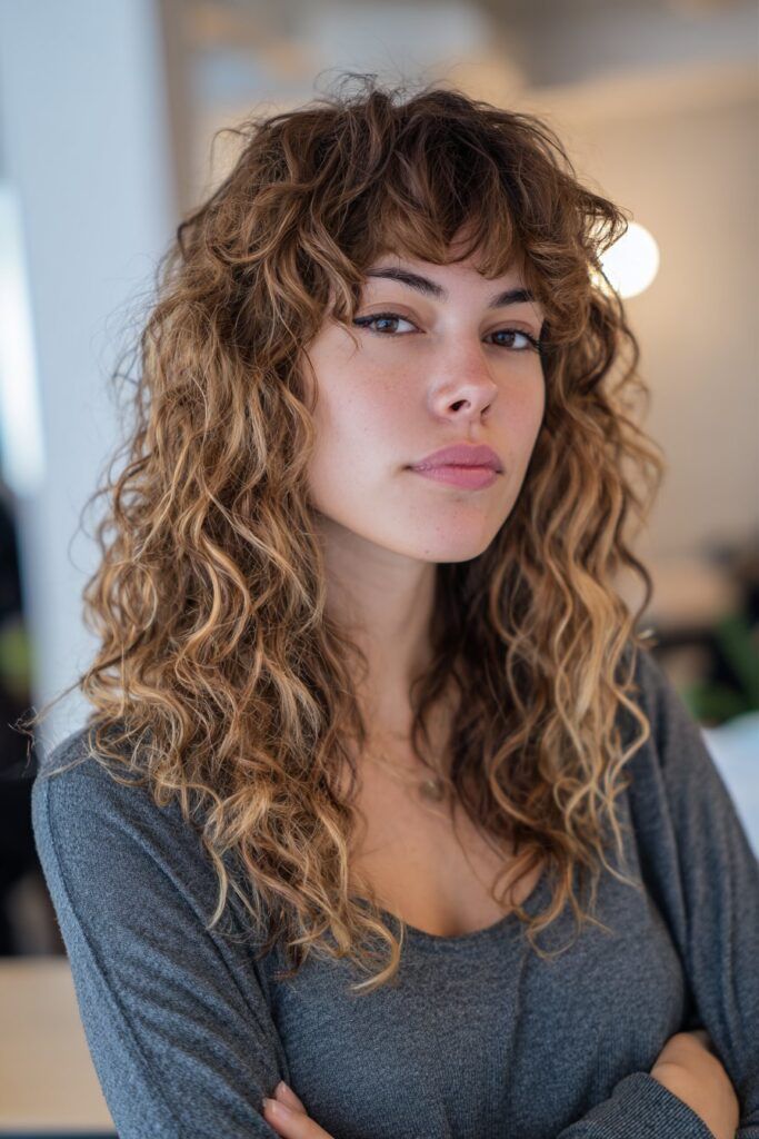 Full Fringe Visual Idea — Winter Shag Haircuts