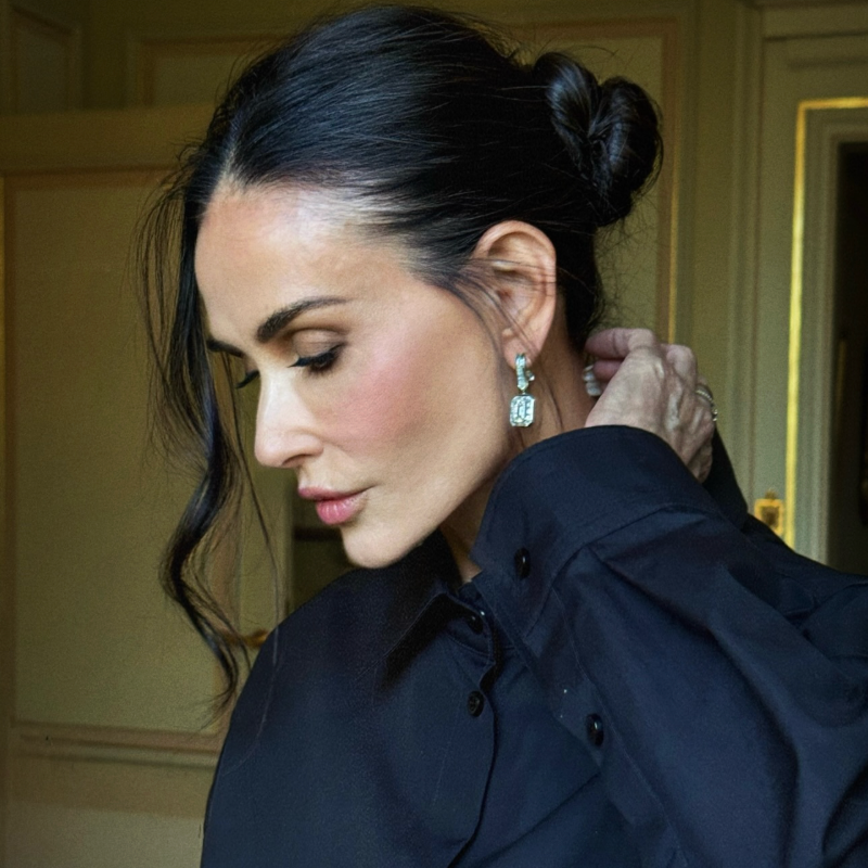 Sleek Dark Brown Crown Bun — Winter Bun Hairstyles