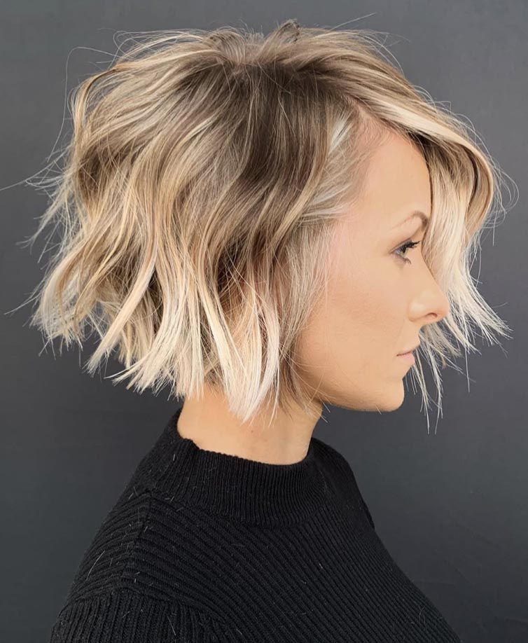 Tousled Shaggy Bob With Choppy Fringe Tousled Shaggy Bob With Choppy Fringe — Winter Haircuts for Thick Hair