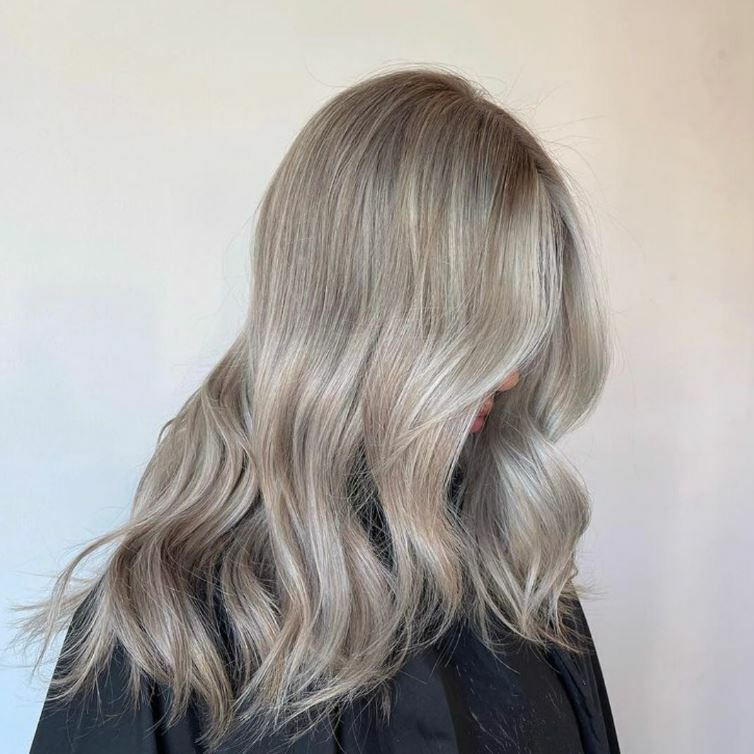 Ash Blonde With Platinum Highlights Ash Blonde With Platinum Highlights — Winter Hair Colors for Gray Hair