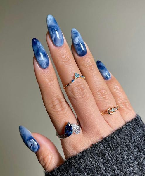 12 Sapphire Blue Nail Art Designs Perfect For Winter