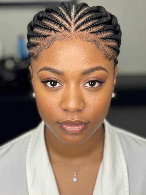Neck Length Visual Idea — Winter Braid Colors for Black Women