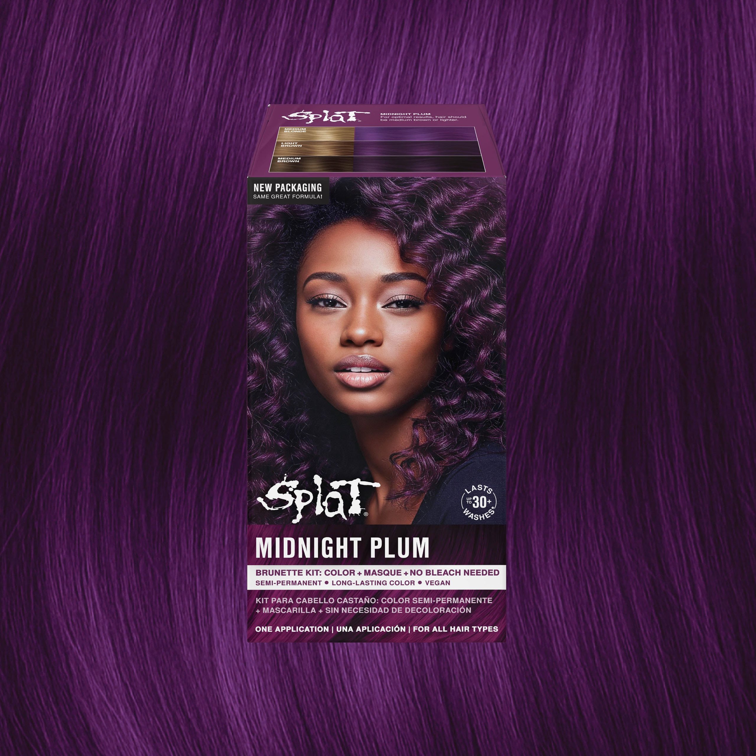 Rich, Deep Plum Shade — Plum Hair Color