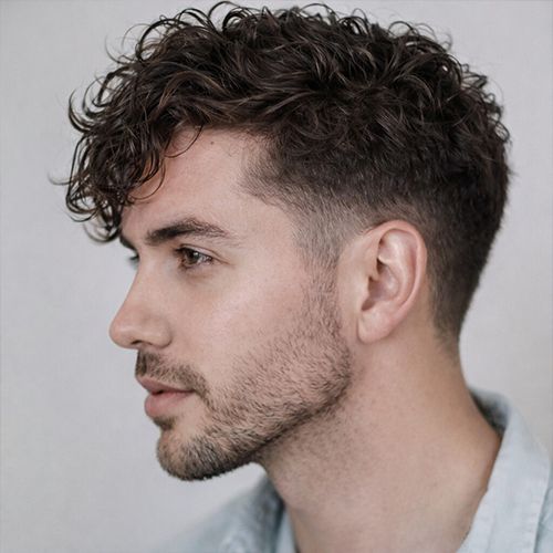 Ear Textured Crop With Curly Fringe — Winter Haircuts for Men