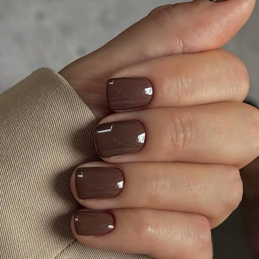 Muted Dusty Rose Elegance Muted Dusty Rose Elegance — Short Winter Square Nails