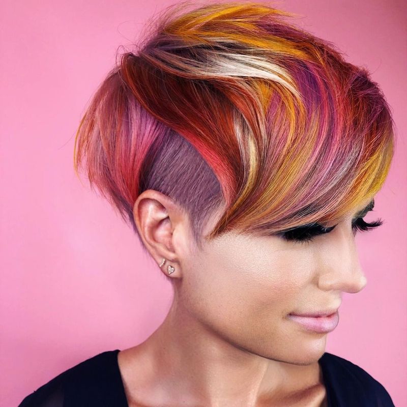 Burgundy Shoulder Bob — Winter Hair Colors for Short Hair