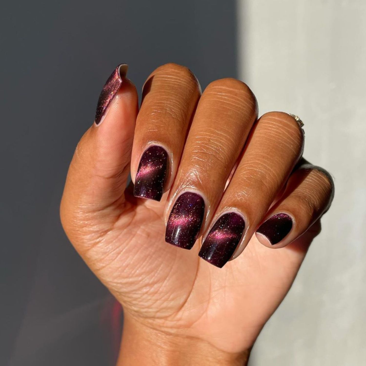 Magnetic Cat-Eye Plum Magnetic Cat-Eye Plum — Black Cherry Nails