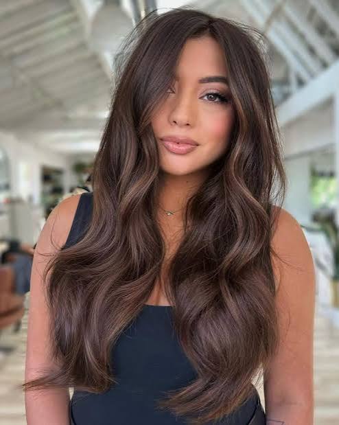 Dark Brown With Lighter Brown Balayage — Winter Hair Colors for Brunettes