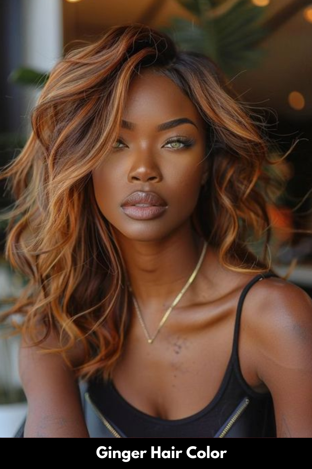 Dark Brown With Ginger Copper Highlights — Winter Hair Colors for Women Over 40