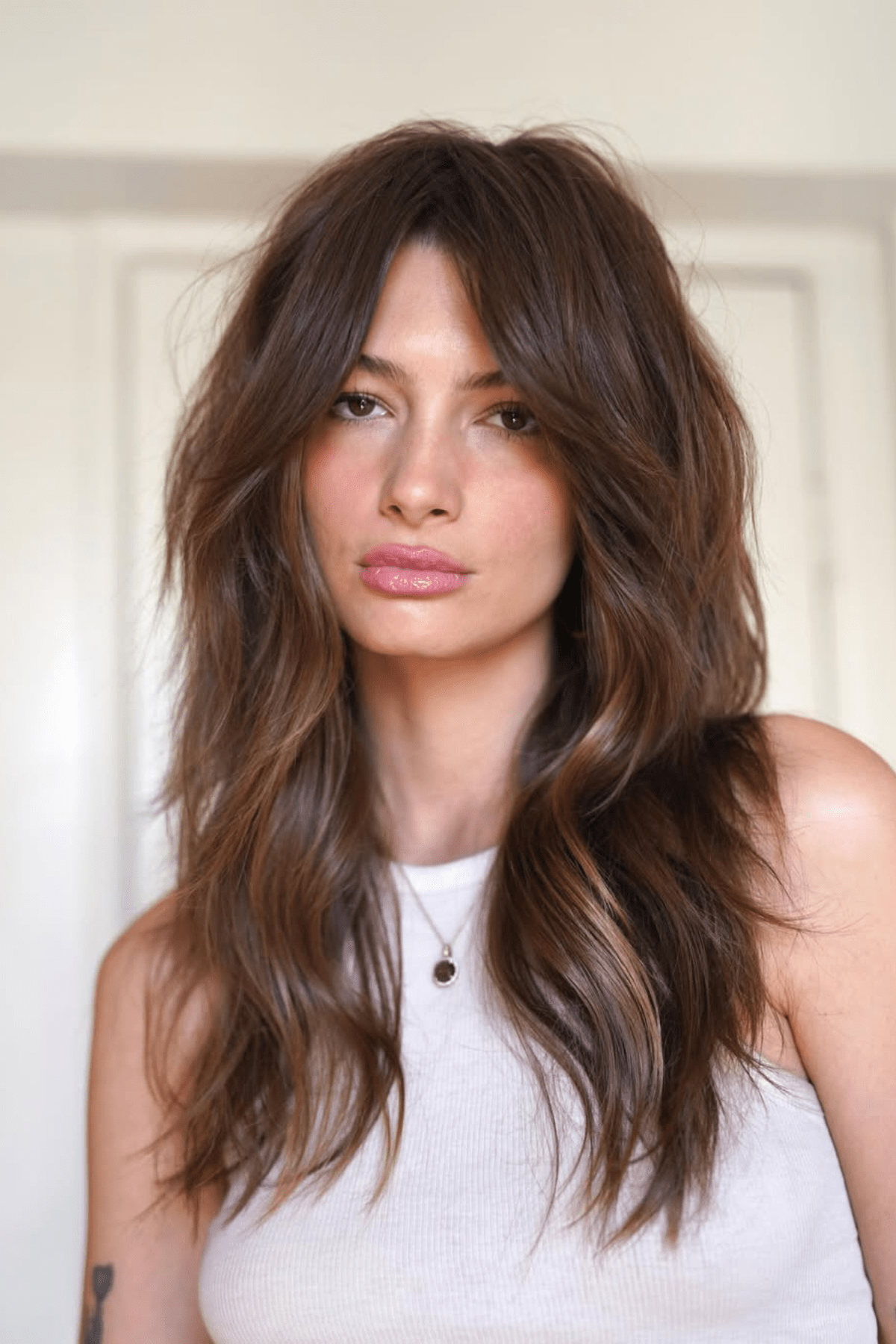 Long Shag With Face-Framing Layers — Winter Shag Haircuts