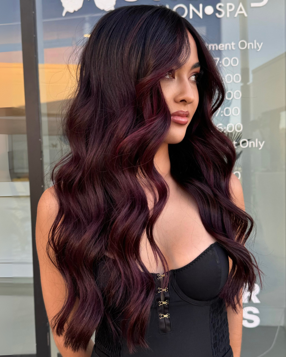 Plum Brunette Color Formula | Behind The Chair | Behindthechair.com