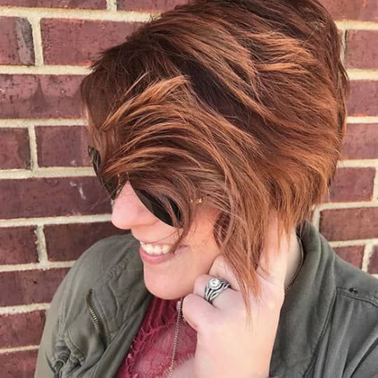 Honey Blonde Layered Bob with Waves — Winter Haircuts for Women Over 50