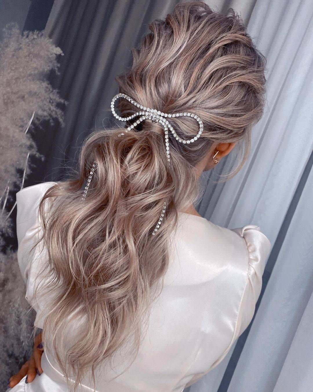 Ash Blonde With Subtle Highlights Visual Idea — Winter Ponytail Hairstyles