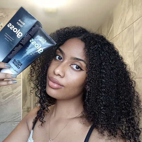 No Bangs Air-Dried Jet Black Shoulder Curls No Bangs Air-Dried Jet Black Shoulder Curls — Jet Black Hair