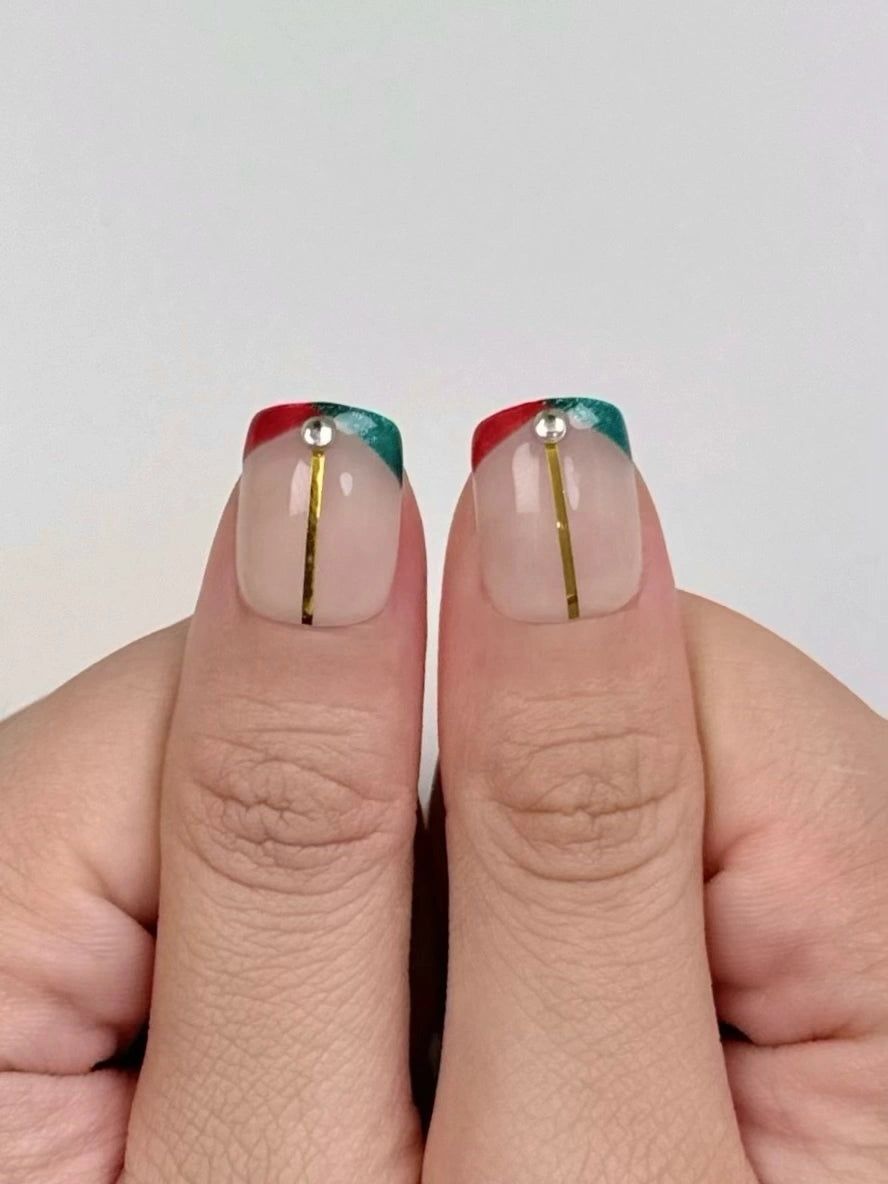 Christmas Visual Idea Christmas Visual Idea — Winter Square Nails