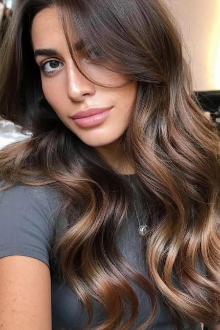 Chestnut Brown With Caramel Highlights Chestnut Brown With Caramel Highlights — Chestnut Brown Hair