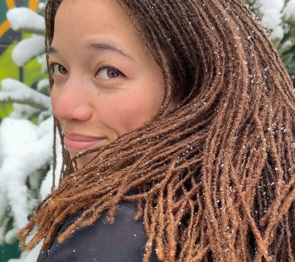 Neat Braided Black Locs — Winter Loc Styles