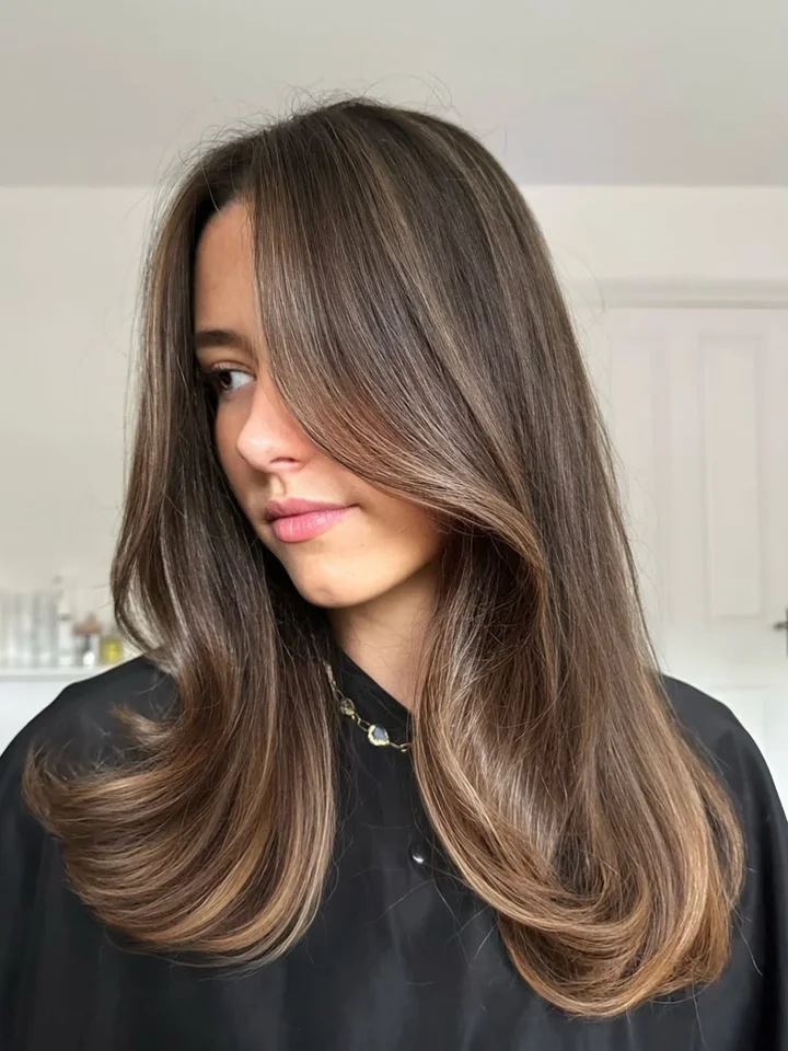Ash Brown With Cool Blonde Highlights Ash Brown With Cool Blonde Highlights — Fall to Winter Hair Colors