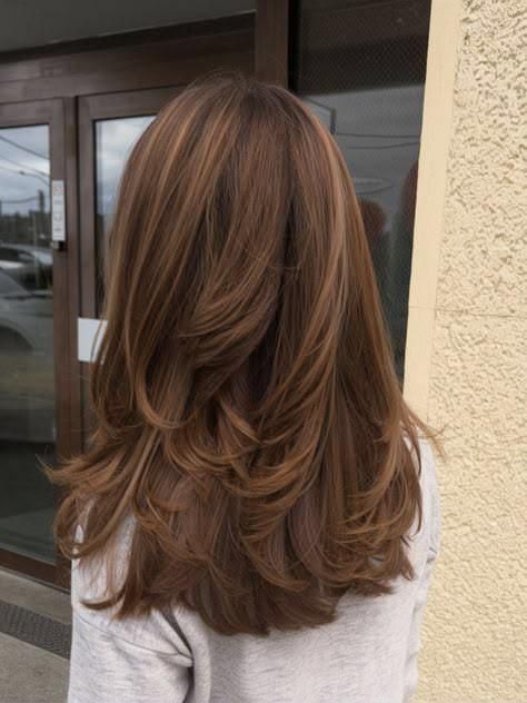 Layered Chestnut With Subtle Variation Layered Chestnut With Subtle Variation — Chestnut Brown Hair