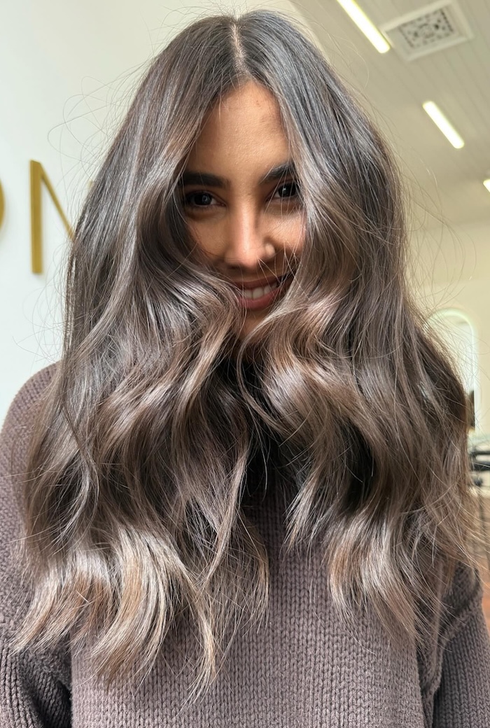 Mocha Ash Brown With Subtle Layers — Ash Brown Hair